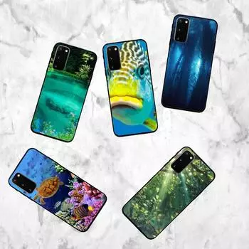 Чехол для телефона «Подводный мир» для Samsung Galaxy S7 Edge Plus S9 S20Plus S20ULTRA S10lite S225G S10 samsungS22plus5G