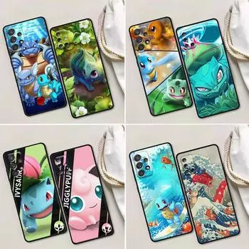 Чехол для телефона Pokemon для Samsung Galaxy A32 A33 A31 A23 A22 A21S A13 A12 A11 A03 A01 силиконовые чехлы чехол Squirtle Bulbasaur аниме Samsung A01