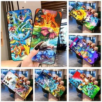 Чехол для телефона Pokemons Eruption Squirtle для Samsung S23 S22 S21 S20 S10 S8 Note 20 A9 A73 A71 A53 A33 Ultra Plus FE черный Samsung S8