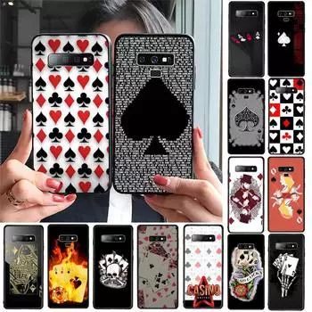 Чехол для телефона Poker для Samsung Galaxy S20 S10 Plus S10E S5 S6 S7edge S8 S9 S9Plus S10lite 2020 Galaxy S10 plus