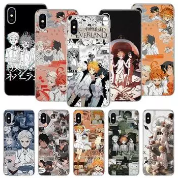 Чехол для телефона Promised Neverland Anime для iPhone 11 12 13 14 Pro XS XR X Max 7 8 6 6S Plus Mini + 5 SE с индивидуальным рисунком iPhone 11