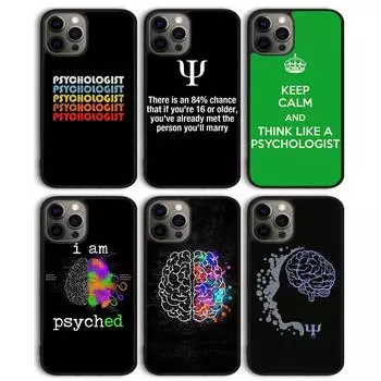 Чехол для телефона «Психолог Профессия Психология» для iPhone 13 11 12 Pro Max mini XS XR X 8 Plus 7 SE 2020 6S 5S Coque Shell iPhone 5 5s