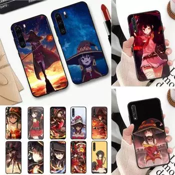 Чехол для телефона японского аниме Konosuba Megumin для Huawei P30 plus P8 lite P9 lite, чехол для Psmart P20 pro P10 lite Huawei P30lite