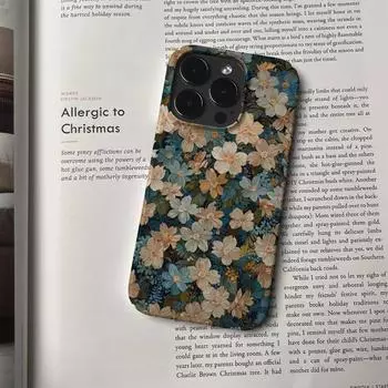 Чехол для телефона Quiet Flower Shadow для Apple iPhone16 - прочный противоударный чехол в стиле ретро для iPhone16/15/14/13/12/11/Xs/Xsmax/XR/Pro/Pro Max Apple 16 Promax