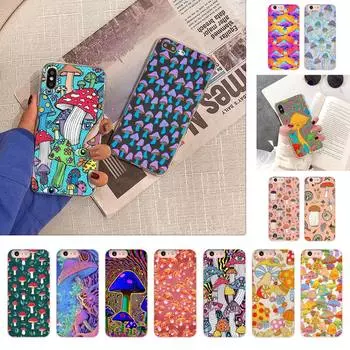 Чехол для телефона Rainbow Mushrooms для iPhone 13 X XS MAX 6 6s 7 7plus 8 8Plus 5 5S se 2020 XR 12 11 pro max Fundas Capa iphone 6 6s