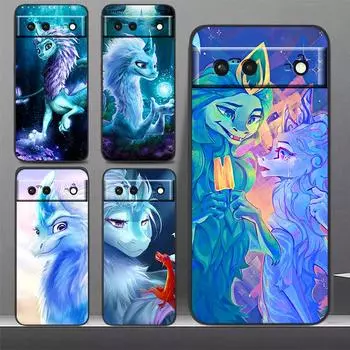 Чехол для телефона «Рая и последний дракон» из фильма «Рая и последний дракон» для Google Pixel 7 6 Pro 6A 5A 5 4 4A XL 5G черный мягкий чехол Fundas Coque Capa Google Pixel 4