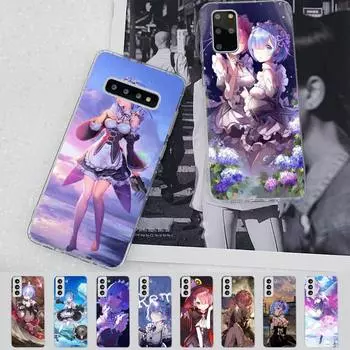 Чехол для телефона RE ZERO Ram Rem с аниме для Samsung S21 A10 для Redmi Note 7 9 для Huawei P30Pro Honor 8X 10i ABS