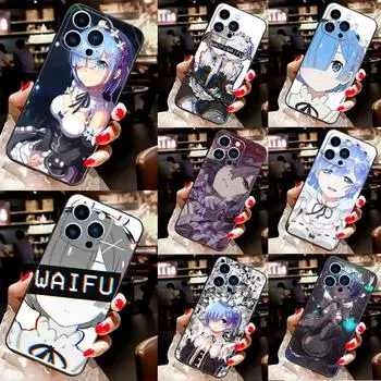 Чехол для телефона Re Zero Rem для iPhone 12 11 14 Pro MAX XR X XS Max Чехол для iPhone 13 Pro Max 7 8 Plus SE2 iPhone 6 6s