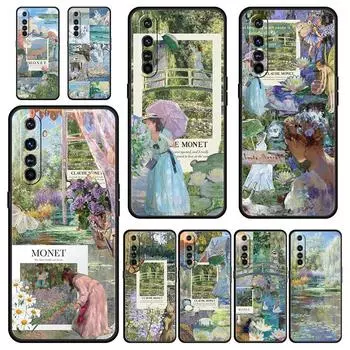 Чехол для телефона Realme 12 11 10 9 8 5G 7 6 GT5 GT3 GT2 Pro Plus C21 C11 C25 C35 для Realme GT Neo 2 3 3T 5 Чехол Claude Monet Art Realme 7 Pro