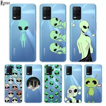 Чехол для телефона Realme 8 8i V3 V5 GT Neo Flash Edition Explorer Master Neo2 Narzo 30 50i 50A C21Y с рисунком инопланетянина Realme 8 4G