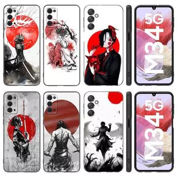 Чехол для телефона Red Sun Japanese Anime для Samsung Note 10 Lite 20 Ultra M04 M13 M32 4G M14 M15 M53 M54 M55 5G M11 M12 M21 M31 M51 Samsung M14 5G