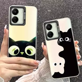 Чехол для телефона Redmi 13C 4G 5G 12C 10C A1 A2 Plus 9 9A 9i Note 10 11 12 для Xiaomi 11 Lite NE Poco X3 NFC Pro противоударный бампер градиентный чехол Aurora Xiaomi Mi 11 Lite