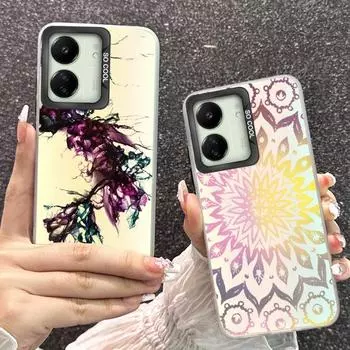 Чехол для телефона Redmi 13C 4G 5G 12C 10C A1 A2 Plus 9 9A 9i Note 10 11 12 для Xiaomi 11 Lite NE Poco X3 NFC Pro противоударный бампер градиентный чехол Aurora Xiaomi Mi 11 Lite