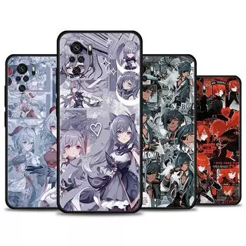 Чехол для телефона Redmi Note 10 Pro Max 9 9s 9t 8t 7 11 8 2021, мягкий чехол для Redmi K40 9A 9C 9T, чехол Genshin Impact Anime Redmi Note 7