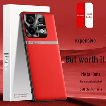 Чехол для телефона Redmi Note 13 Pro Liquid Leather Anti-Fall - One Piece Redmi note13pro озеро синий