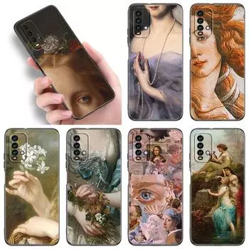 Чехол для телефона Renaissance Art Painting для Xiaomi Redmi Note 5 6 9T K20 K40 K50 Pro 7A 8A 9A 9C 9i 10A 10C A1 S2 TPU черный чехол Redmi Note 5(Pro)
