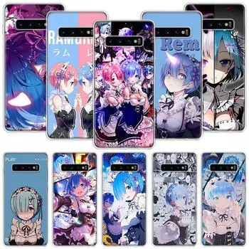 Чехол для телефона Rezero Ram Rem с аниме для Samsung Galaxy S20 Fe S10 Plus S21 S22 S23 Ultra S10e S9 S8 S7 Edge Fundas, чехол Galaxy S10 Lite 2020
