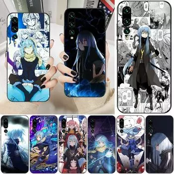 Чехол для телефона Rimuru Anime для Huawei P50 P40 P30 Pro Lite P Smart 2021 2019 Magic 3, мягкий черный чехол для телефона Huawei P50
