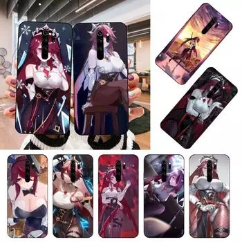 Чехол для телефона Rosaria Genshin Impact для Xiaomi Mi 12 11T 10T 9T Lite Pro Ultra Note 10 Poco F3 F4 X4 GT, мягкий черный чехол для телефона Xiaomi 12 or 12X