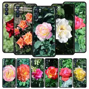 Чехол для телефона Rose Flowers Botanic для Oppo Find X5 A54 A53 A52 A9 2020 A15 A95 A16 A76 A74 A12 Reno7 SE Reno6 Pro 5G Мягкий чехол Oppo A15