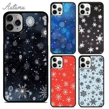 Чехол для телефона «Рождественские снежинки» для iPhone 11 12 13 14 Pro Max mini X XR XS SE 2020 6S 7 8 Plus Samsung Galaxy S21 S22 iPhone 6plus