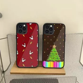 Чехол для телефона «Рождественский лось, лось, снеговик, дерево» для Iphone 14 13 12 11 Pro Max Mini 7 6 6s 8 Plus X Xr Xs Se 2020, чехол из ТПУ из ПК iphone 12 pro