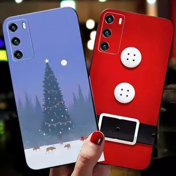 Чехол для телефона «Рождественский лось Санта-Снег» для Huawei Y6 Y5 Y7A Y7P Y9 Pro Y5P Y7 Prime 2020 2019 Nova 9S 9RO 9SE задняя крышка HUAWEI Y3 2017