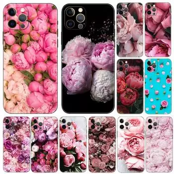 Чехол для телефона «Розовые пионы» для iPhone Samsung Galaxy Redmi Xiaomi Oppo OnePlus Note SA 7 8 9 10 11 12 13 14 20 21 22 23 53 54 Pro Max Plus Ultra iPhone 6 or 6S