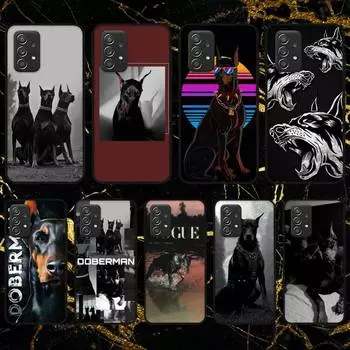 Чехол для телефона RUICHI Cool Doberman Dog для Samsung Galaxy A02 A12 A21 A22 A32 A41 A42 A51 A71 A72 Shell SamsungA02s