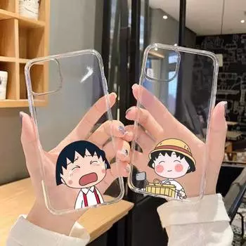 Чехол для телефона RUICHI Cute Chibi Maruko Chan для Samsung GalaxyS20 S21 S30 FE Lite Plus A21 A51S Note20 Прозрачный чехол GalaxyNote20ultra
