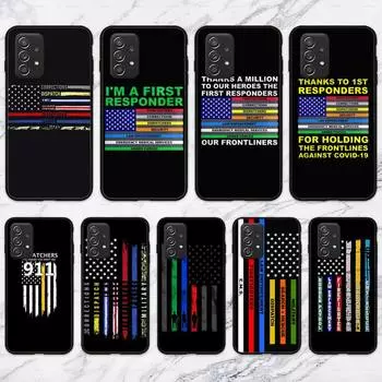 Чехол для телефона RUICHI First Responders Hero Flag для Samsung Galaxy A02 A12 A21 A22 A32 A41 A42 A51 A71 A72 Shell SamsungA41