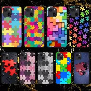 Чехол для телефона RUICHI Funny Puzzle Game для iPhone 11 12 Mini 13 Pro XS Max X 8 7 6s Plus 5 SE XR Shell iPhone7plus8plus