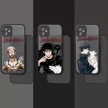 Чехол для телефона RUICHI Jujutsu Kaisen Anime для iPhone13 12 Mini 11 Pro XS Max X XR 7 8 Plus, полупрозрачный матовый чехол iPhone11PRO