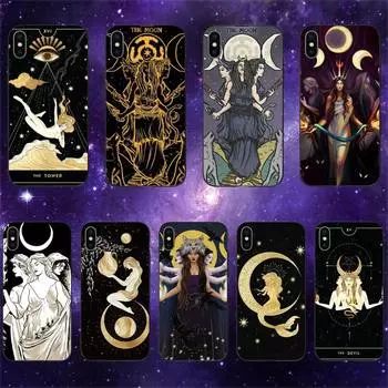 Чехол для телефона RUICHI Triple Moon Goddess Hecate Tarot Card для iPhone 11 12 Mini 13 Pro XS Max X 8 7 6s Plus 5 SE XR iPhone13PROMAX