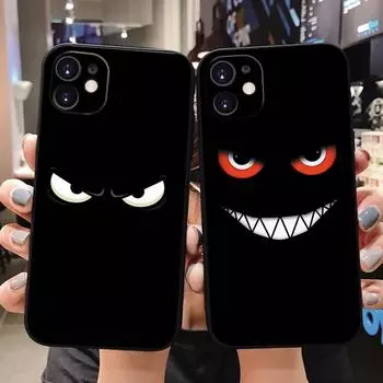 Чехол для телефона с 3D забавным лицом для iPhone 13 12 Pro XS Max Mini XR X 10 7Plus 7 8 Plus, мягкий чехол из ТПУ для iPhone 11 Pro Max, чехол, сумки iPhone 13pro max