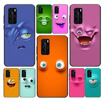 Чехол для телефона с 3D забавными смайликами для Huawei Y6 Y7 Y9 Prime 2019 Y9s Mate 10 20 40 Pro Lite Nova 5t, силиконовый чехол mate 20 lite