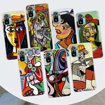 Чехол для телефона с абстрактной картиной Пикассо для Xiaomi Redmi Note 10 Pro Max 10S 9 9S 9T 8 8T 11T 11S 11 5G 11E 7 6 5 4X Coque Cove Redmi Note 10S