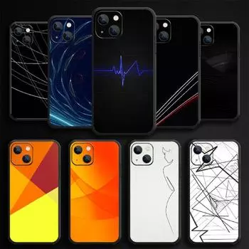 Чехол для телефона с абстрактной линией для iPhone Samsung Galaxy Redmi Xiaomi Oppo OnePlus Note SA 7 8 9 10 11 12 13 14 20 21 22 23 53 54 Pro Max Plus Ultra iPhone 6 or 6S
