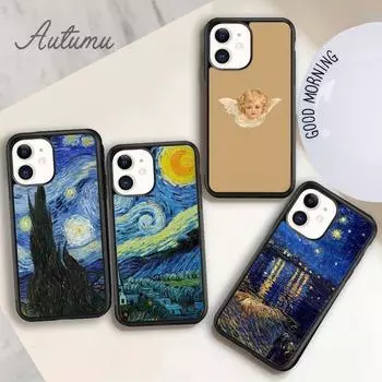 Чехол для телефона с абстрактной живописью для iPhone 11 12 13 14 Pro Max mini X XR XS SE 2020 5 6S 7 8 Plus Samsung Galaxy S21 S22 iPhone 6plus