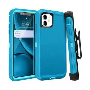 Чехол для телефона с экраном и зажимом-кобурой, всесторонняя защита, устойчивый к царапинам чехол для телефона