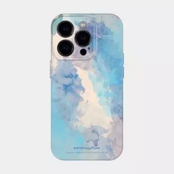 Чехол для телефона с акварельной пленкой Tie-Dyed Graffiti Film для Apple 15 ProMax - жесткий чехол для iPhone 15/15pro/15plus/15promax/14/13/12/11/xs iphone 15