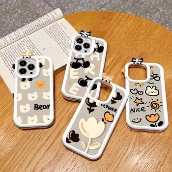 Чехол для телефона с элементами рисования и линзами Monster, мягкий защитный чехол для телефона iPhone Huawei Honor Infinix Tecno Honor 50