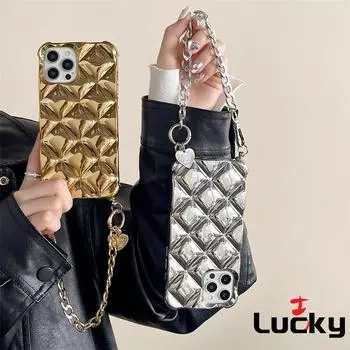 Чехол для телефона с алмазным покрытием, защита камеры, грушевидная цепочка для IPhone 15 Pro Max 14 15 Plus 13 12 pro 11 promax с браслетом iphone 15 plus золотой