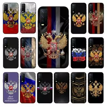 Чехол для телефона с эмблемой российского флага для VIVO Y31 Y21 Y70 Y21S Y20 Y72 1907 Y12 Y11S Y53S Y33S Y55 Y76 Y51 Y15S Y01 VIVO Y31