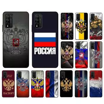 Чехол для телефона с эмблемой российского флага для Huawei Honor 50 10X Lite 20 7A 7C 8X 9X Pro 9A 8A 8S 9S 10i 20S 20lite 7X 10 lite Honor 9A