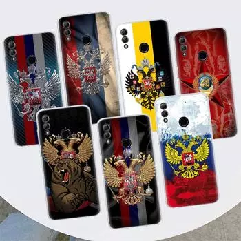 Чехол для телефона с эмблемой российского флага для Huawei Y5 Y6 Y7 Y9S P Smart Z 2021 2019 Honor 10 Lite 9 20 9X 8S 8X 8A Pro 20i Huawei Y5 2019