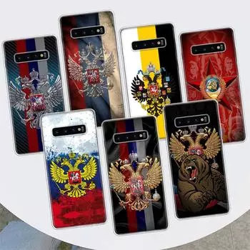 Чехол для телефона с эмблемой российского флага для Samsung Galaxy M21 M12 M31S M32 M51 M52 Note 20 Ulte 10 Plus 9 8 J4 J6 + J8 M11 F52 F Samsung M11