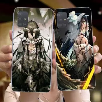 Чехол для телефона с аниме «Альбедо Оверлорд» для Huawei P50 P40 P30 Pro Mate 40 30 Pro Nova 8 8i Y7P Honor, прозрачный чехол для телефона Huawei P50 Pro