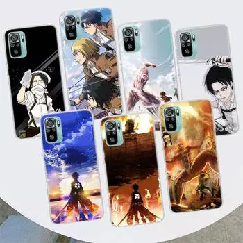 Чехол для телефона с аниме «Атака титанов» для Xiaomi Redmi 10 10C 10A 9T 9C 9A 9 Prime 8 8A 7 7A 6 6A K20 K30 K40 Pro S2 Fundas Cover Redmi 10