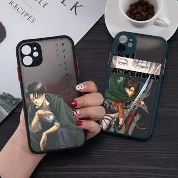 Чехол для телефона с аниме «Атака Титанов», матовый прозрачный чехол для iphone 7 8 11 12 13 plus mini x xs xr pro max iPhone12